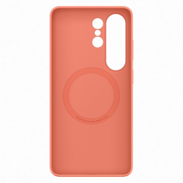 Samsung Original Galaxy S26 Ultra Cover Silicone Magnet Case Coral Red