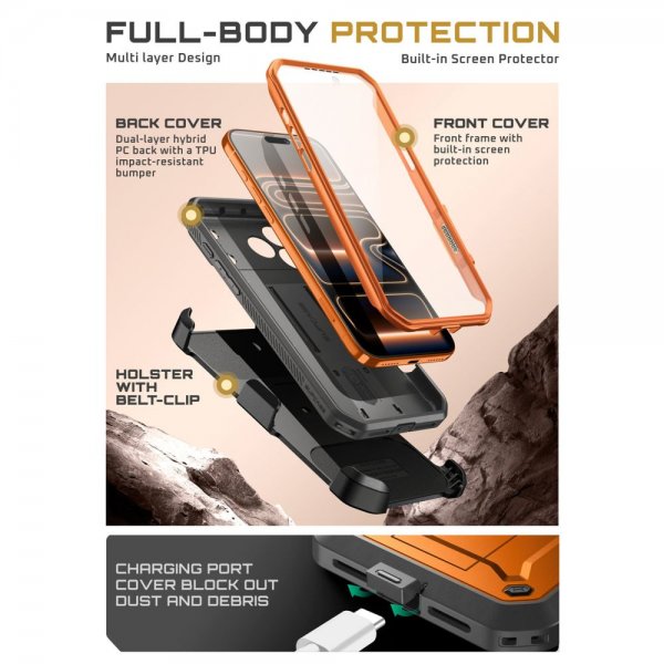 Supcase iPhone 17 Pro Max Cover UB Pro Orange