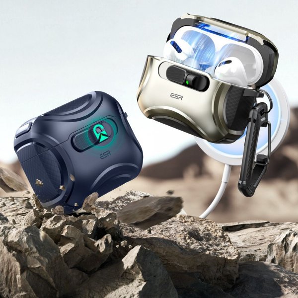 ESR AirPods Pro 3 Cover Cyber FlickLock MagSafe Blå