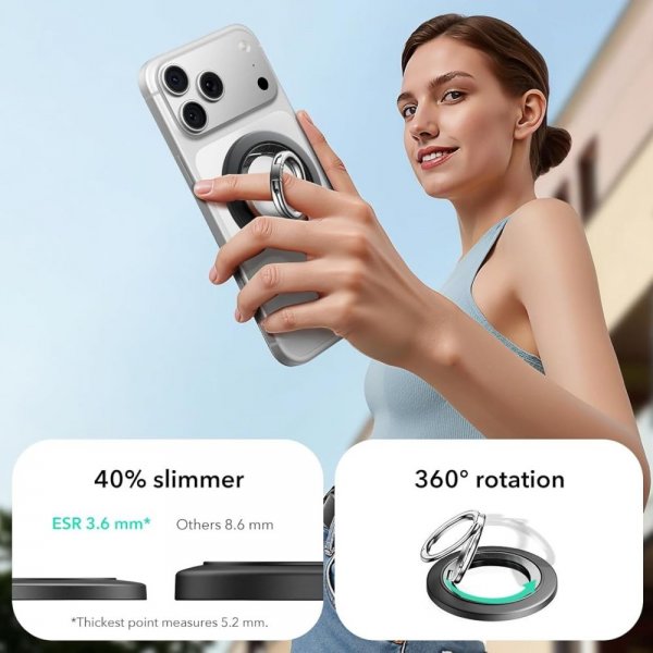 ESR MagSafe Mobilring HaloLock Telefonholder Sort