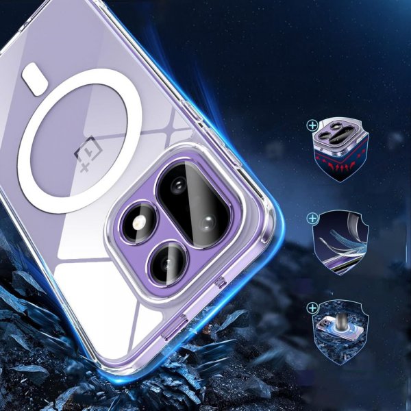 Tech-Protect OnePlus 15 Cover FlexAir Hybrid MagSafe Transparent