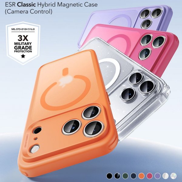 ESR iPhone 17 Pro Max Cover Classic Hybrid MagSafe Orange