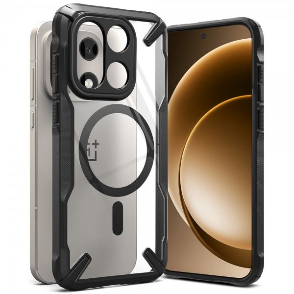 Ringke OnePlus 15 Cover Fusion X Magnetic Clear Black