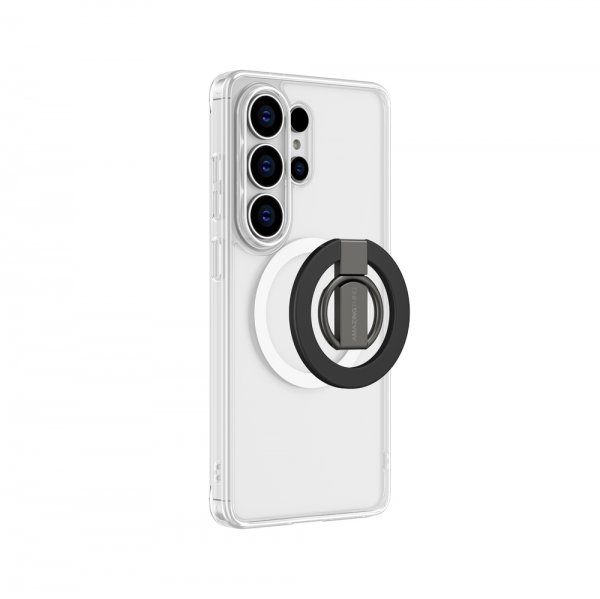Amazingthing Samsung Galaxy S26 Ultra Cover Minimal Mag Ring Sæt Gennemsigtig