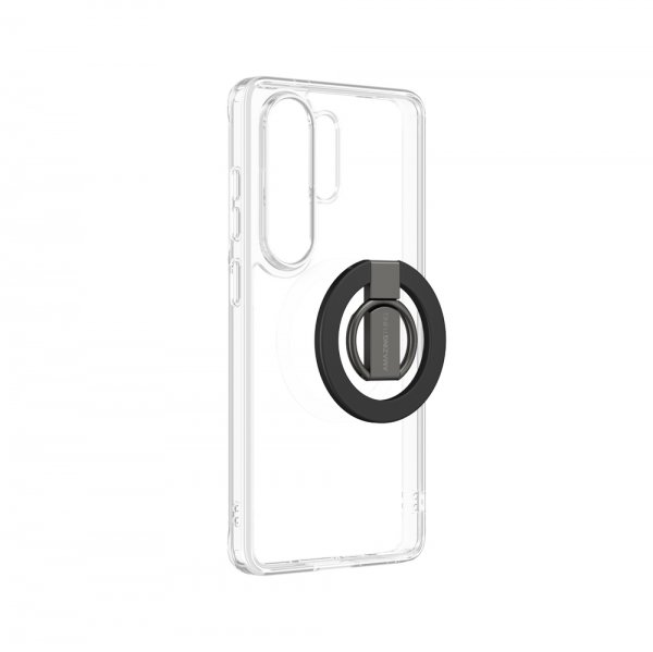 Amazingthing Samsung Galaxy S26 Ultra Cover Minimal Mag Ring Sæt Gennemsigtig