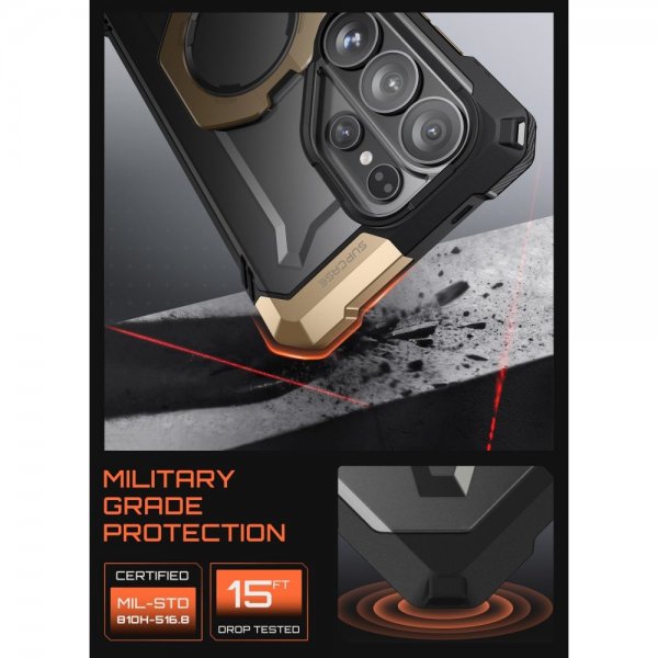 Supcase Samsung Galaxy S26 Ultra Cover UB Grip MagSafe Sort Guld