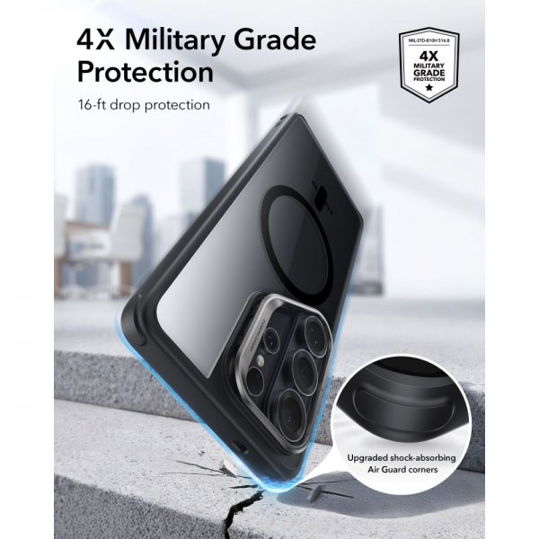 ESR Samsung Galaxy S26 Ultra Cover Classic Hybrid Kickstand MagSafe Sort Transparent