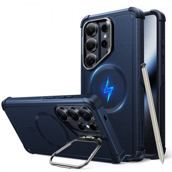 ESR Samsung Galaxy S26 Ultra Cover Cyber Tough Kickstand MagSafe Blå