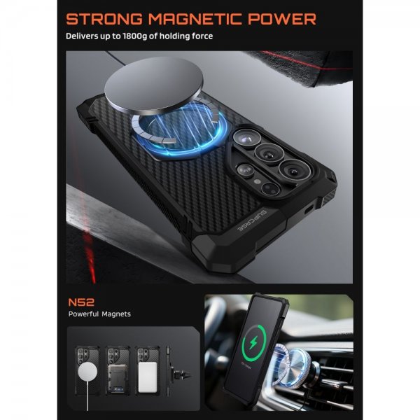 Supcase Samsung Galaxy S26 Ultra Cover UB Grip MagSafe Aramid Sort