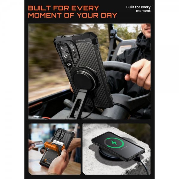 Supcase Samsung Galaxy S26 Ultra Cover UB Grip MagSafe Aramid Sort