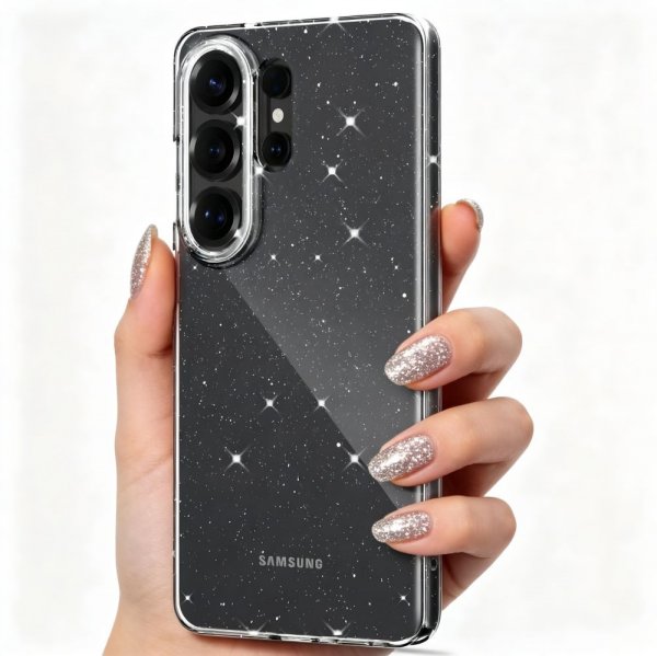 Tech-Protect Samsung Galaxy S26 Ultra Cover FlexAir Transparent Glitter