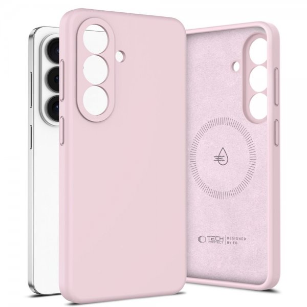 Tech-Protect Samsung Galaxy S26 Plus Cover Silikone MagSafe Rosa