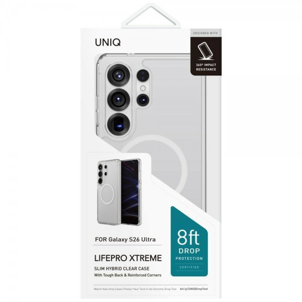UNIQ Samsung Galaxy S26 Ultra Cover LifePro Xtreme MagClick Transparent
