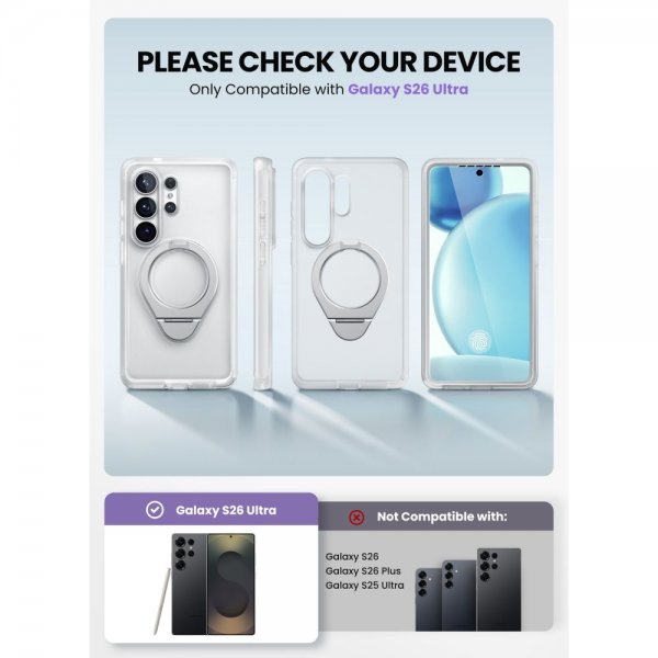 Supcase Samsung Galaxy S26 Ultra Cover Cosmo MagSafe Hvid
