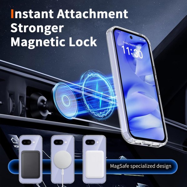 Tech-Protect Google Pixel 10a Cover FlexAir Hybrid MagSafe Transparent