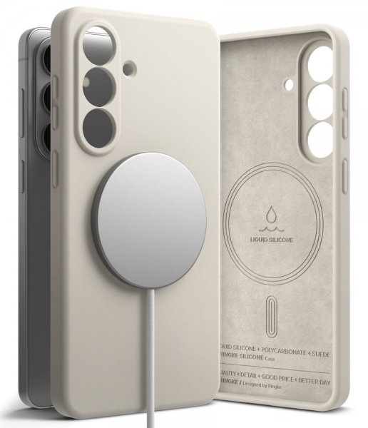 Ringke Samsung Galaxy S26 Plus Cover Silikone Magnetic Beige