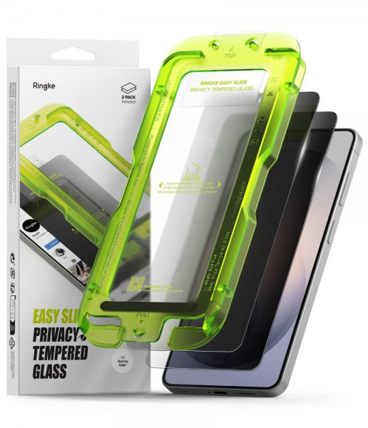 Ringke Samsung Galaxy S26 Plus Skærmbeskyttelse Easy Slide Privacy 2-pak
