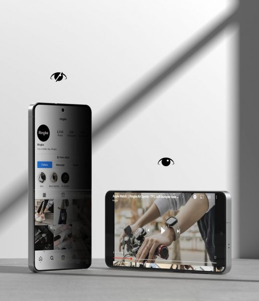 Ringke Samsung Galaxy S26 Plus Skærmbeskyttelse Easy Slide Privacy 2-pak