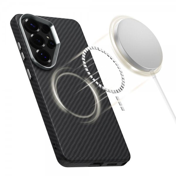 Tech-Protect Samsung Galaxy S26 Ultra Cover Ion Carbon MagSafe Sort