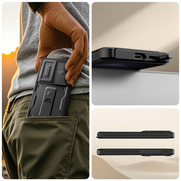 Tech-Protect Samsung Galaxy S26 Ultra Cover Kevlar Cam+ Sort