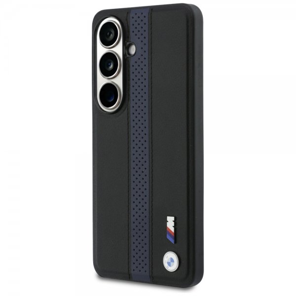 BMW Samsung Galaxy S26 Cover Perforated Stripe MagSafe Sort Blå