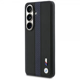 BMW Samsung Galaxy S26 Cover Perforated Stripe MagSafe Sort Blå