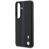 BMW Samsung Galaxy S26 Cover Perforated Stripe MagSafe Sort Blå