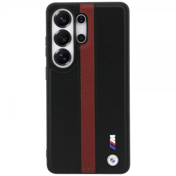BMW Samsung Galaxy S26 Ultra Cover Perforated Stripe MagSafe Sort Rød