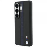 BMW Samsung Galaxy S26 Ultra Cover Perforated Stripe MagSafe Sort Blå