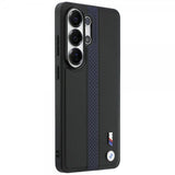 BMW Samsung Galaxy S26 Ultra Cover Perforated Stripe MagSafe Sort Blå