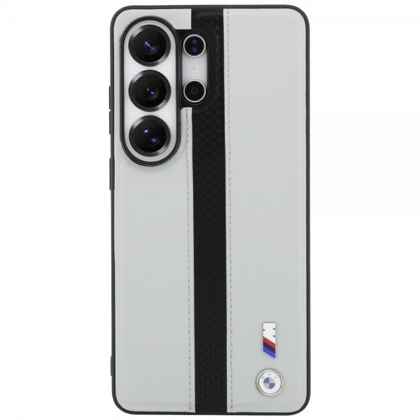 BMW Samsung Galaxy S26 Ultra Cover Perforated Stripe MagSafe Grå Sort
