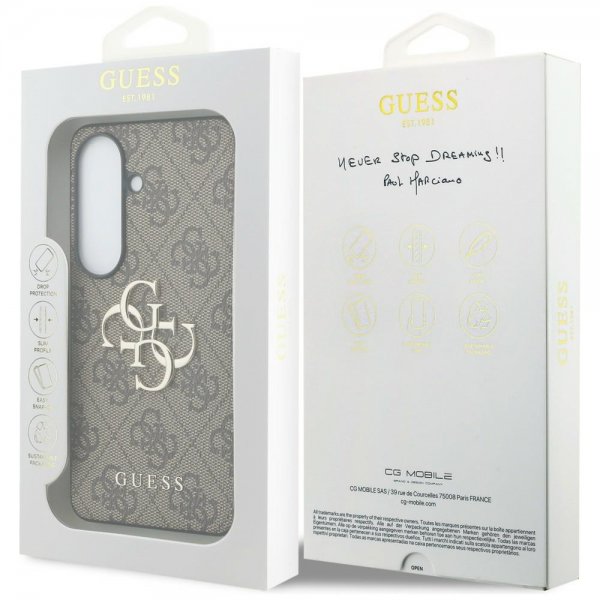 Guess Samsung Galaxy S26 Cover 4G Metal Logo Brun