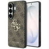 Gæt Samsung Galaxy S26 Ultra Cover 4G Metal Logo Brun