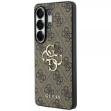 Gæt Samsung Galaxy S26 Ultra Cover 4G Metal Logo Brun
