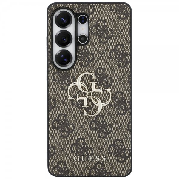 Gæt Samsung Galaxy S26 Ultra Cover 4G Metal Logo Brun