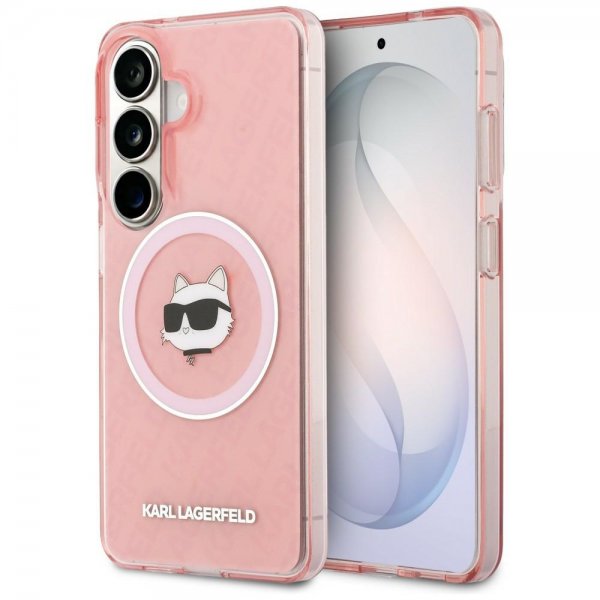 Karl Lagerfeld Samsung Galaxy S26 Cover Choupette MagSafe Pink