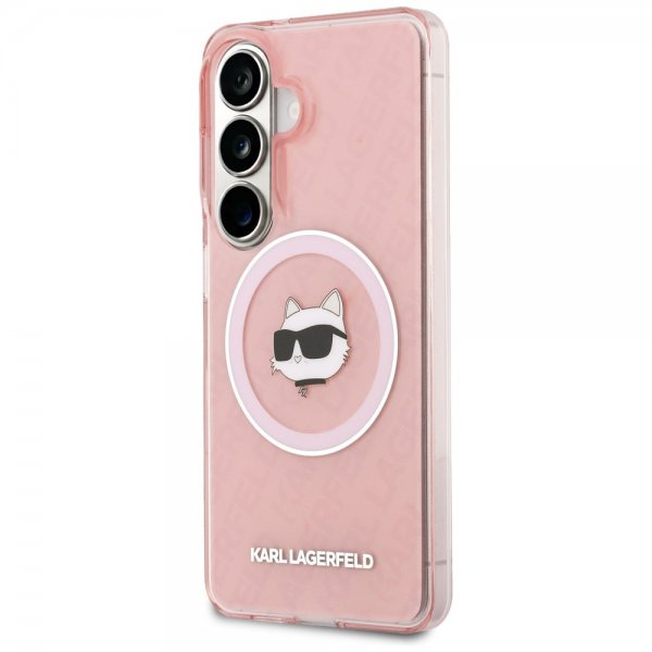 Karl Lagerfeld Samsung Galaxy S26 Cover Choupette MagSafe Pink