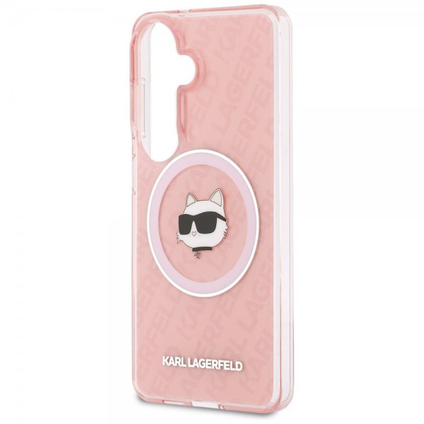 Karl Lagerfeld Samsung Galaxy S26 Cover Choupette MagSafe Pink