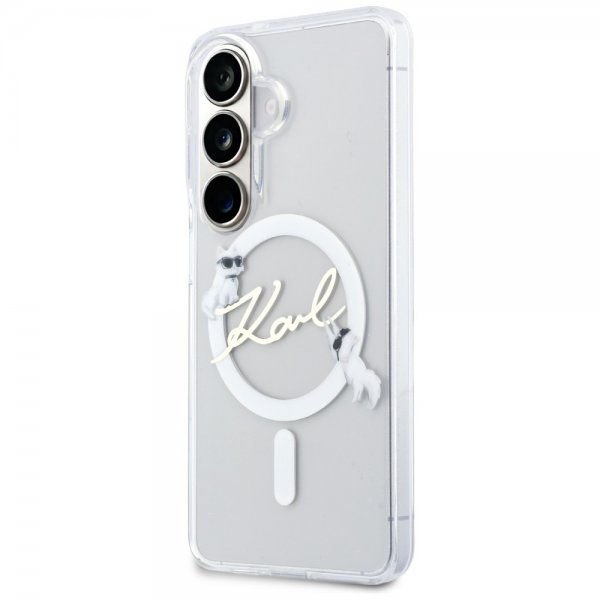 Karl Lagerfeld Samsung Galaxy S26 Cover Script MagSafe Transparent