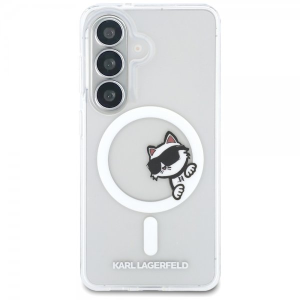 Karl Lagerfeld Samsung Galaxy S26 Cover Choupette Peekaboo MagSafe Transparent