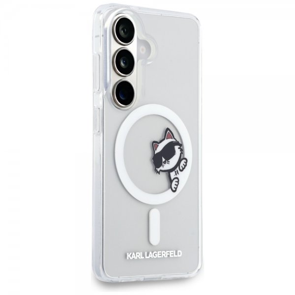 Karl Lagerfeld Samsung Galaxy S26 Cover Choupette Peekaboo MagSafe Transparent