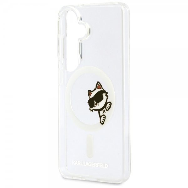 Karl Lagerfeld Samsung Galaxy S26 Cover Choupette Peekaboo MagSafe Transparent