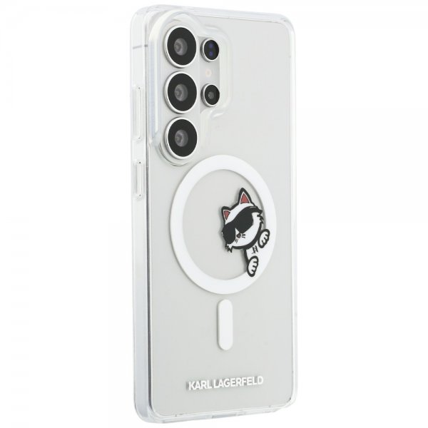 Karl Lagerfeld Samsung Galaxy S26 Ultra Cover Choupette Peekaboo MagSafe Transparent