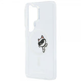 Karl Lagerfeld Samsung Galaxy S26 Ultra Cover Choupette Peekaboo MagSafe Transparent