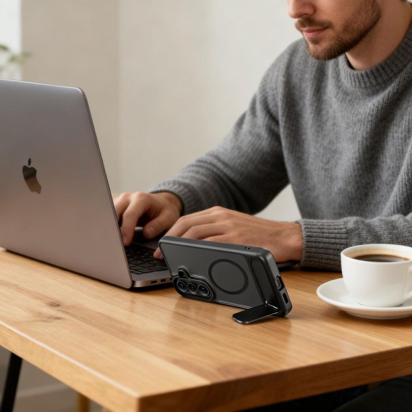 Tech-Protect Samsung Galaxy S26 Cover MagRack MagSafe Sort