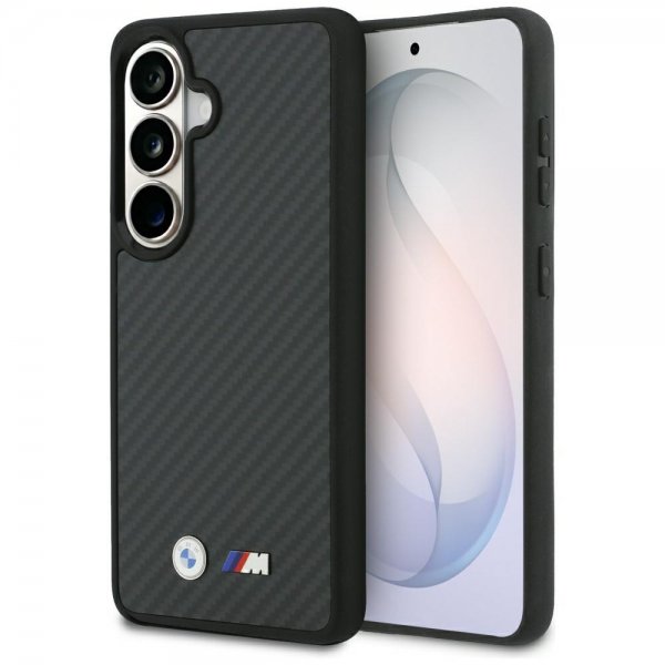 BMW Samsung Galaxy S26 Cover Kevlar MagSafe M Logo Sort