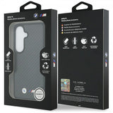 BMW Samsung Galaxy S26 Cover Kevlar MagSafe M Logo Sort