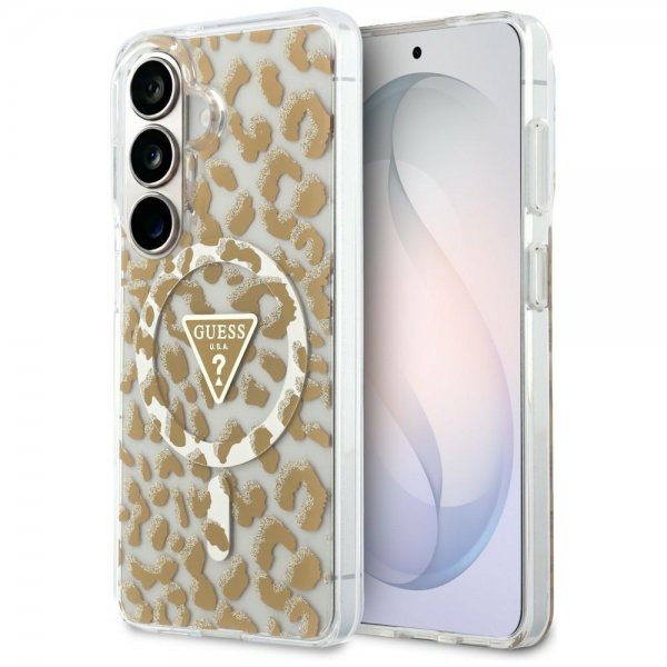 Gæt Samsung Galaxy S26 Cover Leopard Print MagSafe Brun