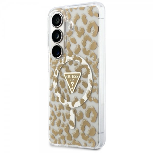 Gæt Samsung Galaxy S26 Cover Leopard Print MagSafe Brun