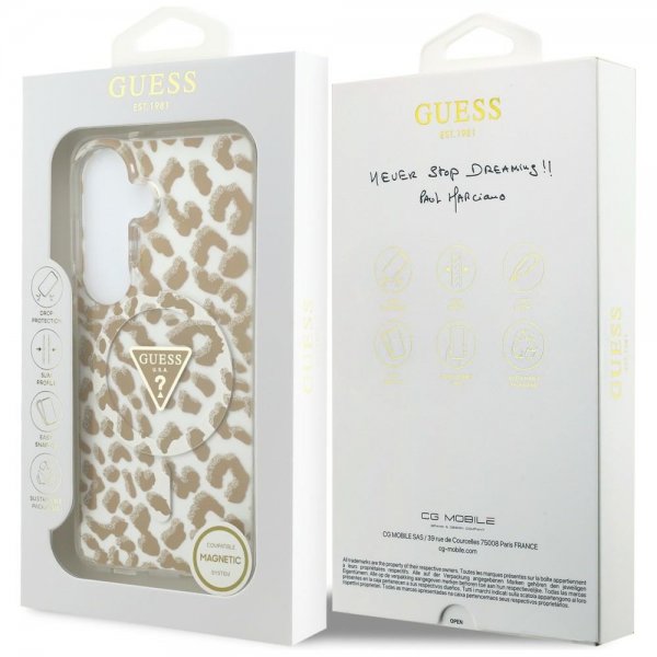 Gæt Samsung Galaxy S26 Cover Leopard Print MagSafe Brun